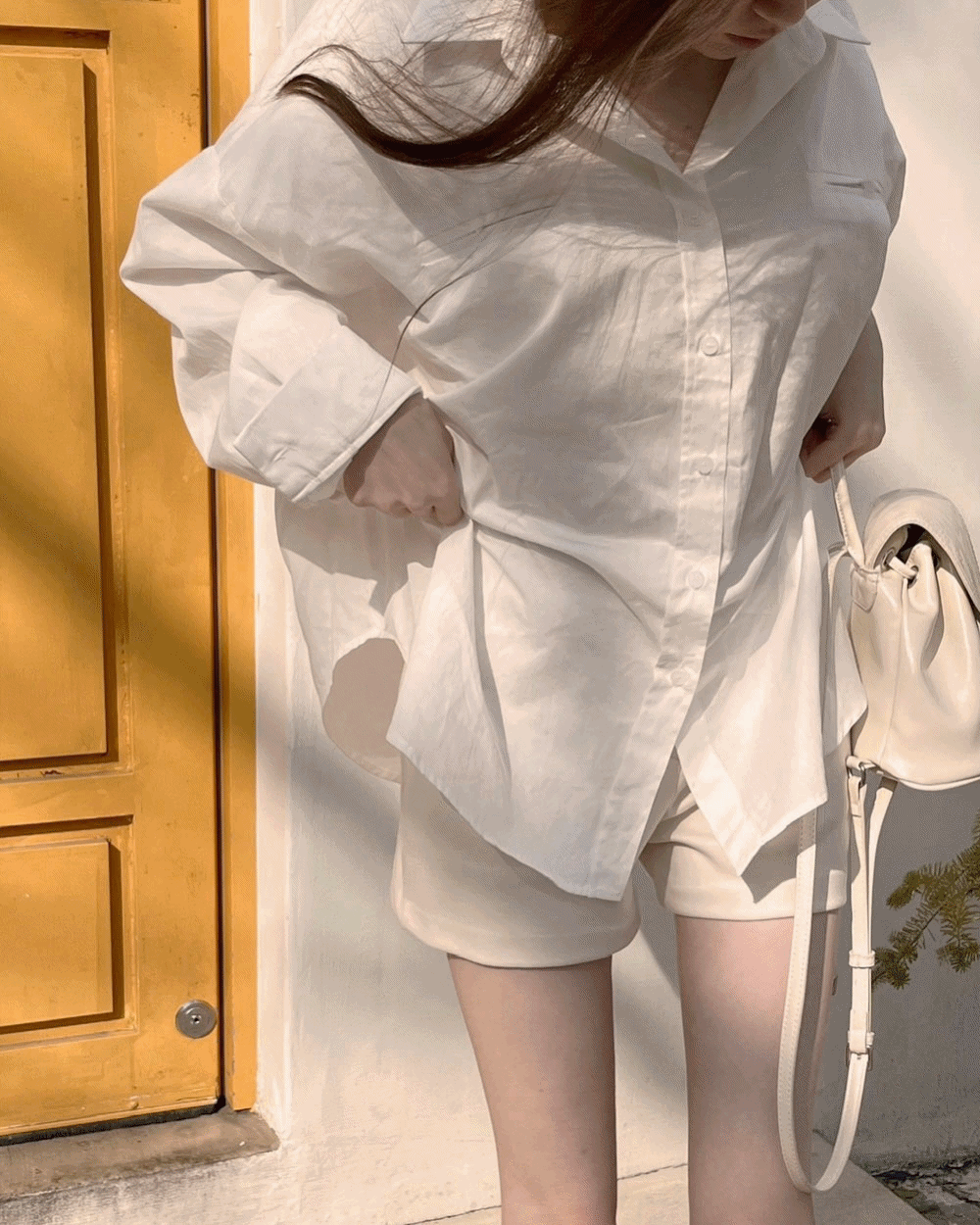 [봄신상/보호본능🤍]심플 내추럴 루즈핏 코튼 셔츠